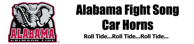 Alabama Crimson Tide Musical Fight Song Car Horns